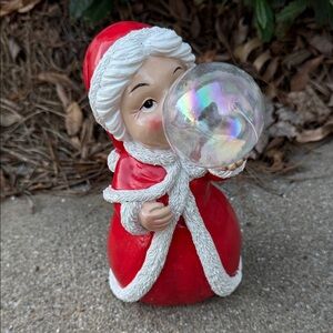 Mrs. Claus Figurine with Bubble - NWT